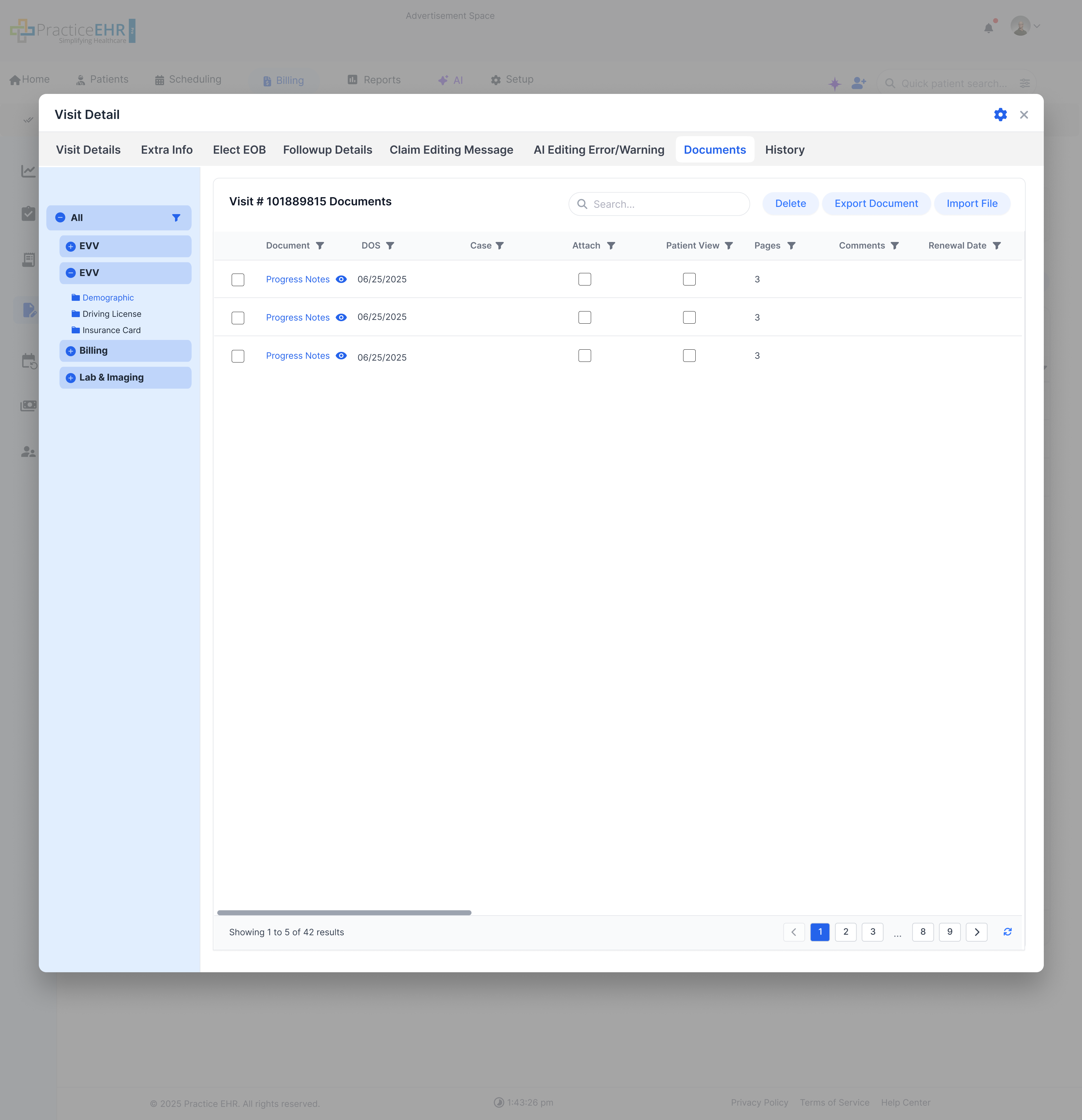 Visit Detail Documents